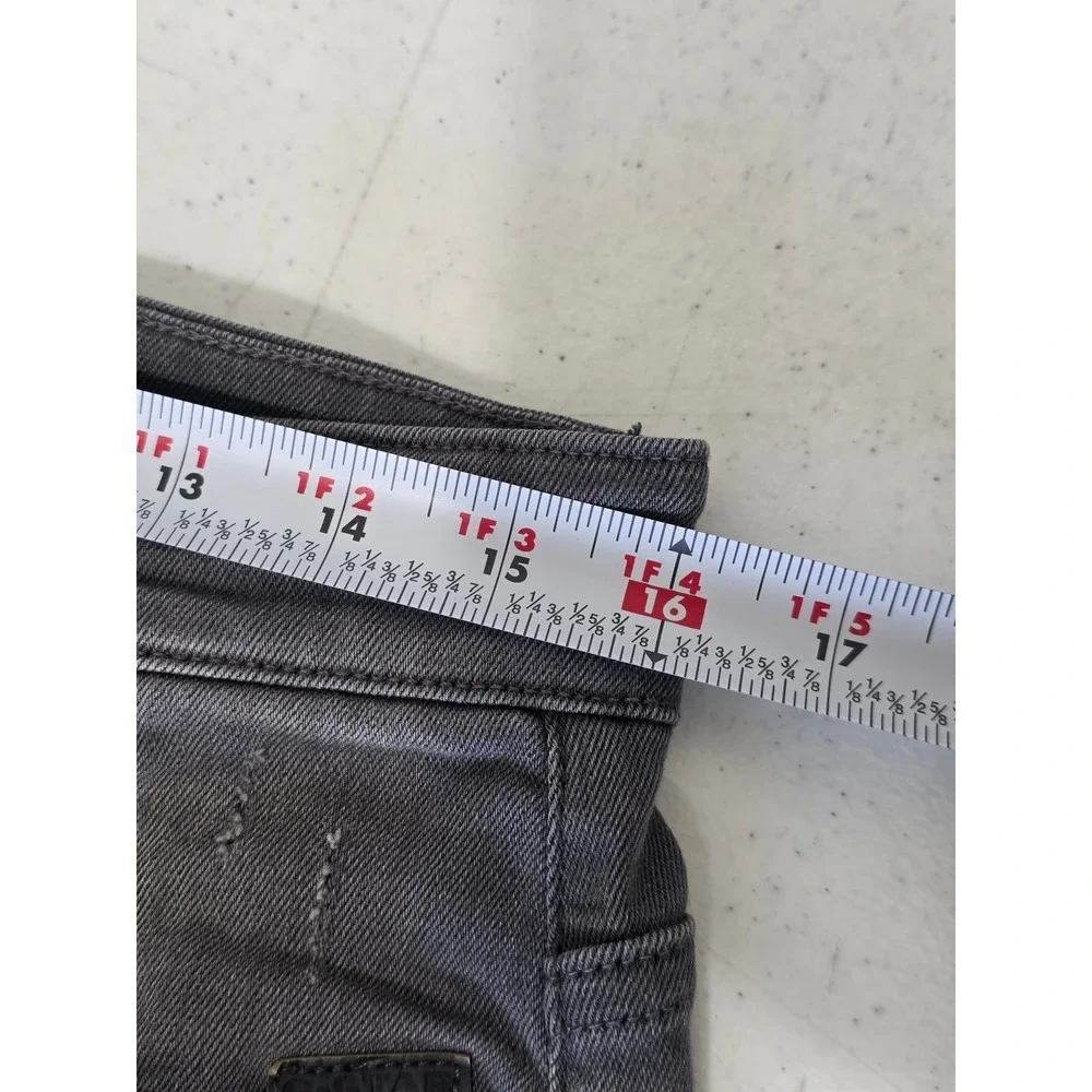 G-Star RAW Revend Skinny Jeans Mens 32x32 (32x30.5) Grey Distressed Faded Denim